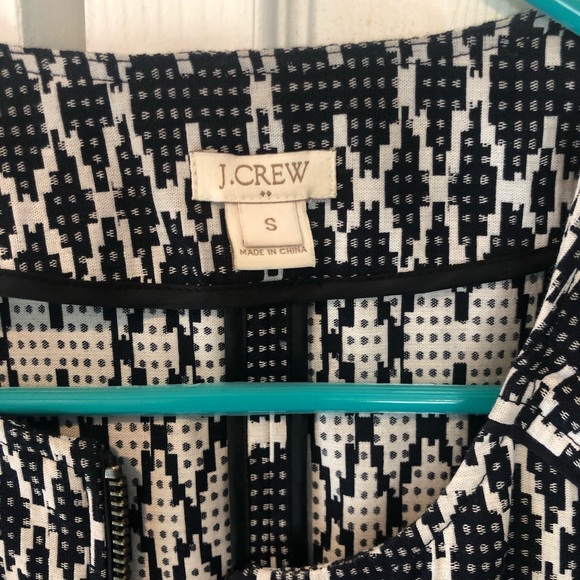 J Crew Jacquard Jacket -  cute pattern! - Picture 4 of 5